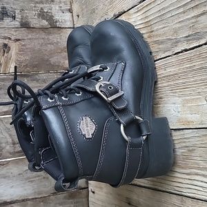 Harley-Davidson Black Combat Boots